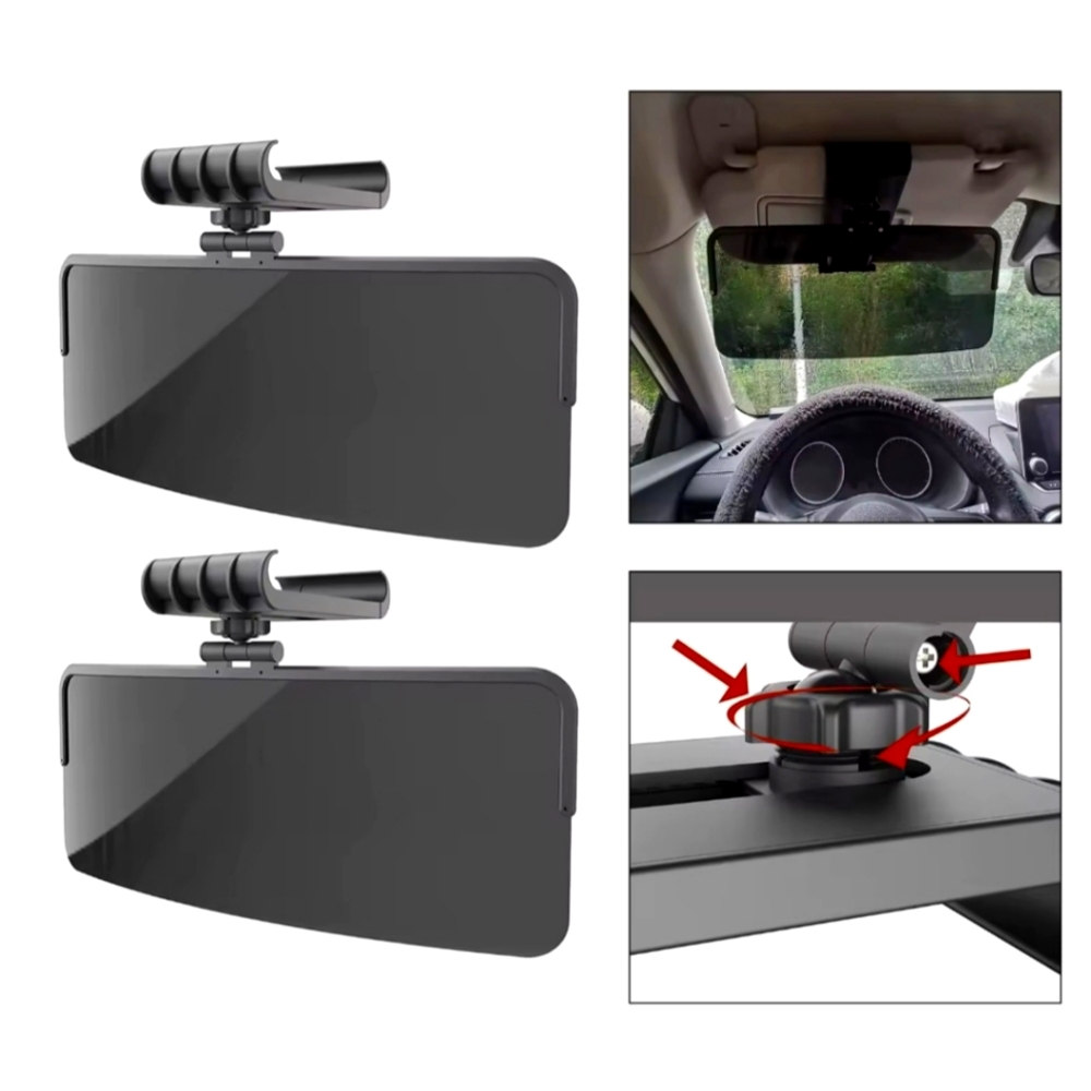 SAILEAD Polarized Sun Visor Sunshade Extender for Car with Polycarbonate Lens